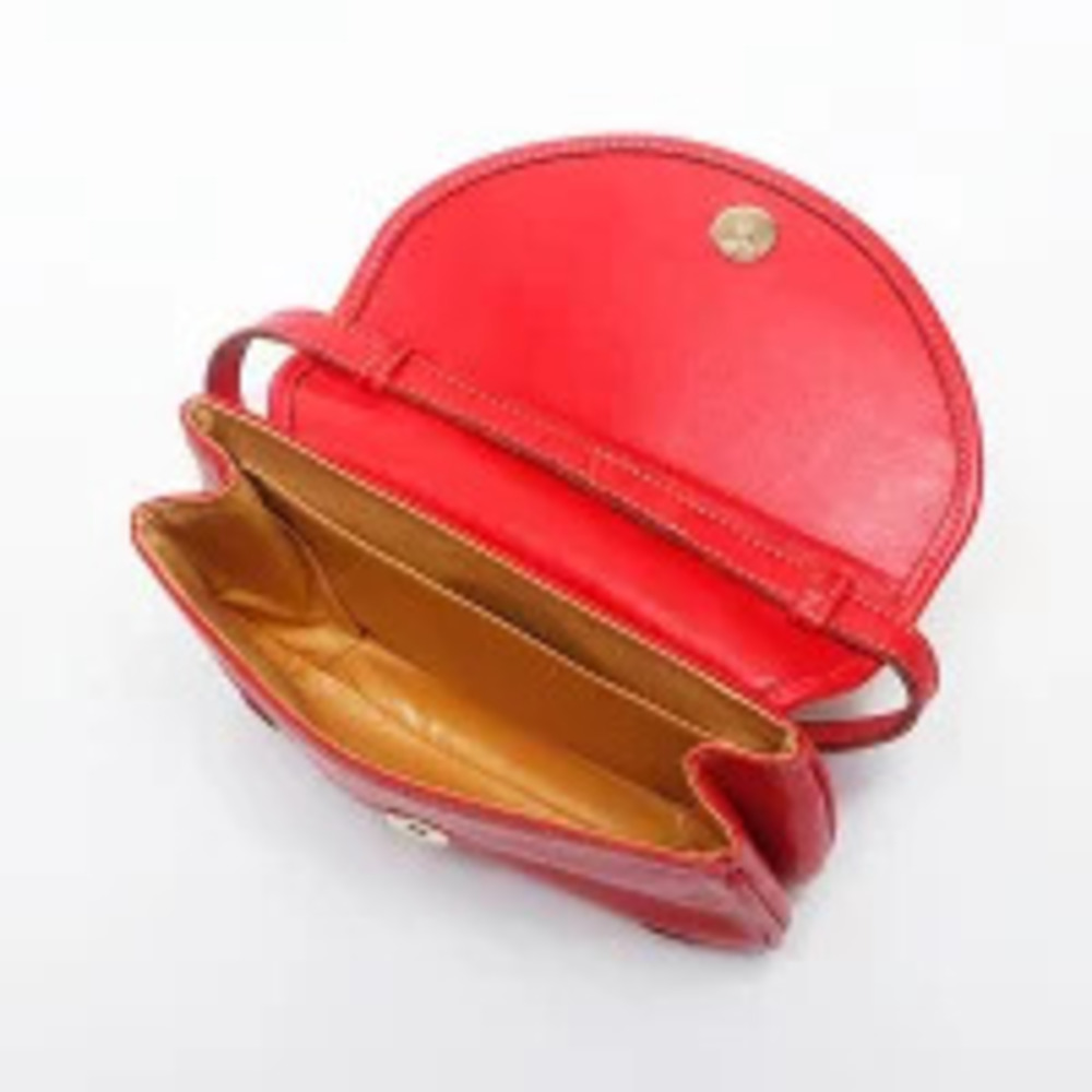 Celine Leather Logo Handbag Red - Picture 12 of 13